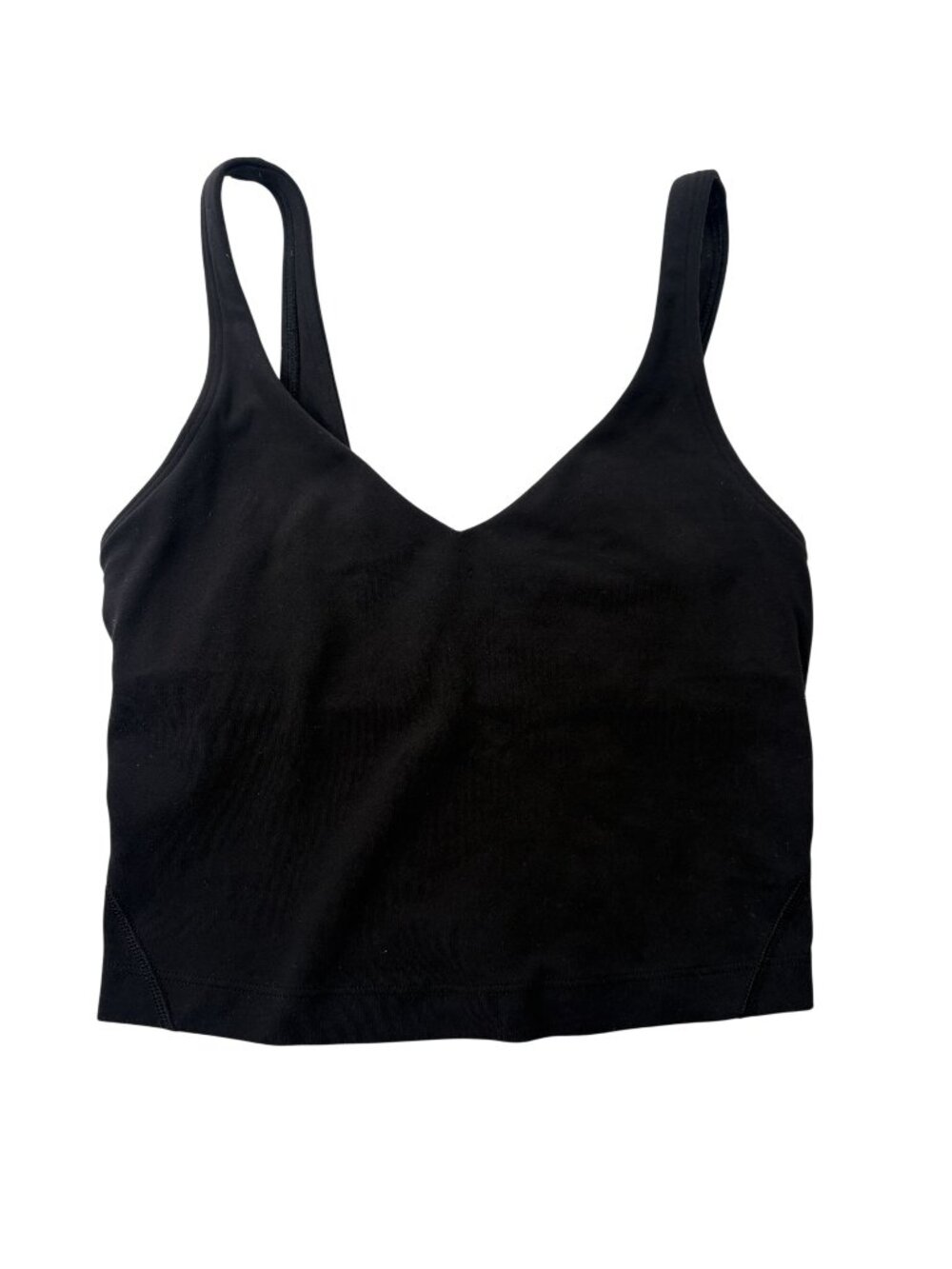Lululemon Cropped Align Tank Top in Black A/B Cup